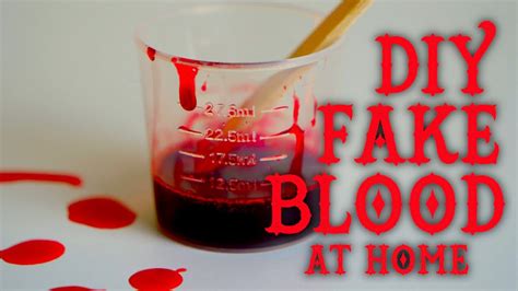 diy fake blood on clothes|homemade fake blood.